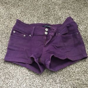 Purple Levi Jean Shorts